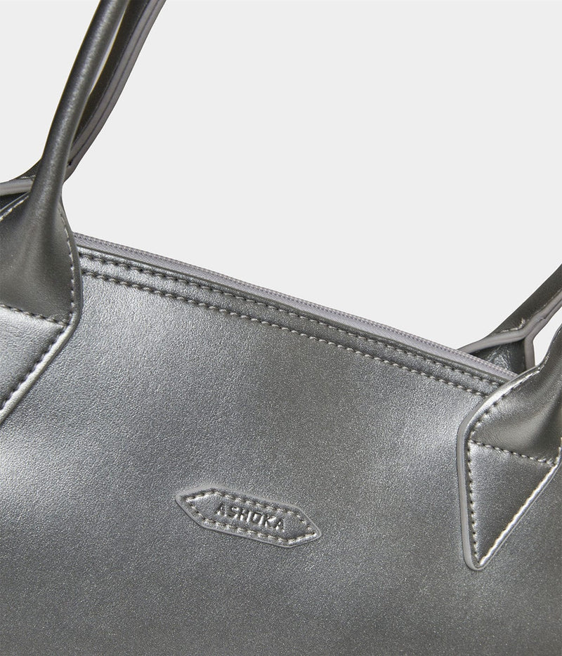 ASHOKA Paris Sac cabas Jolly full Apple Skin argent