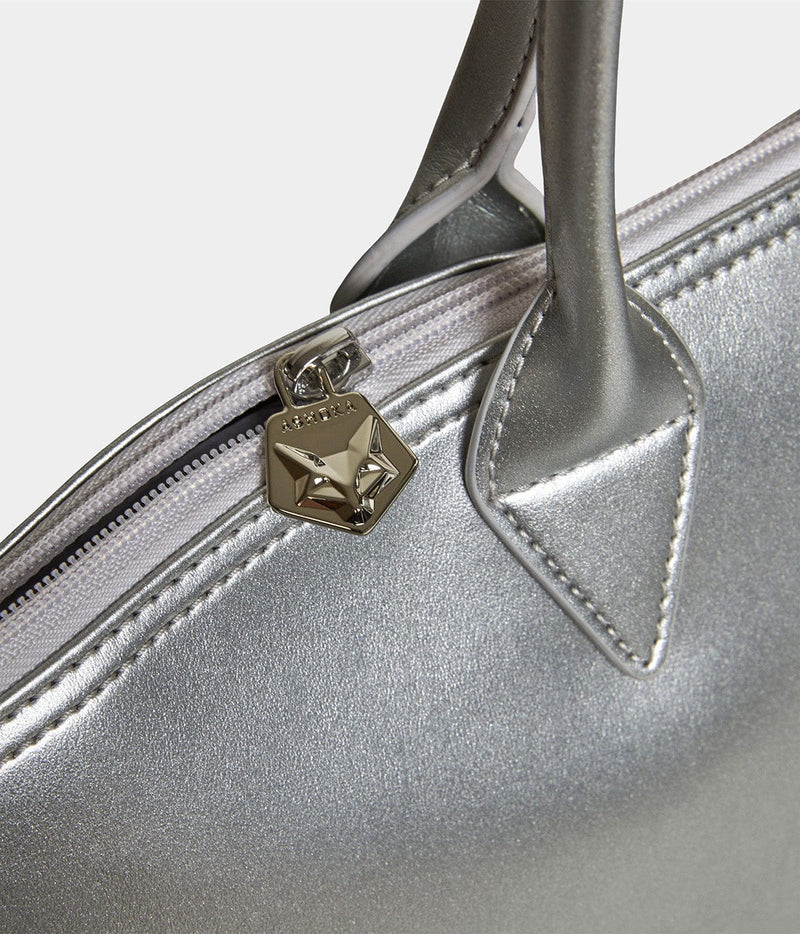 ASHOKA Paris Sac cabas Jolly full Apple Skin argent