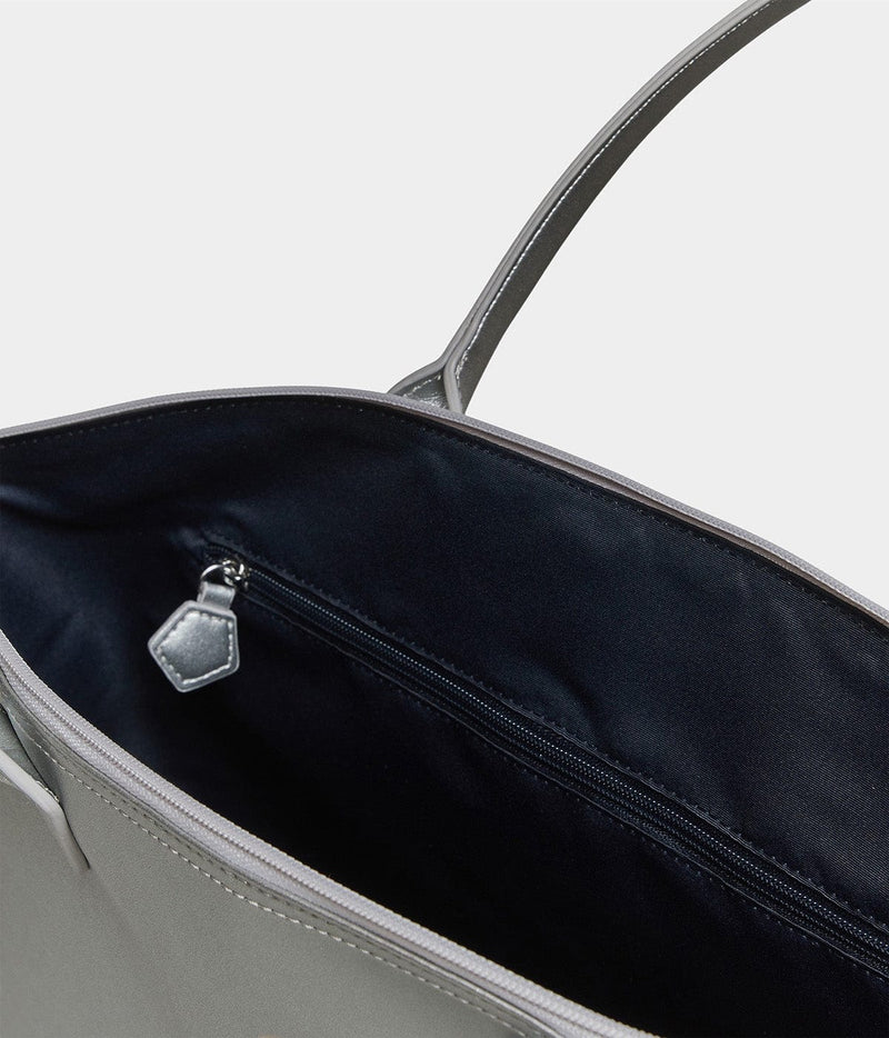 ASHOKA Paris Sac cabas Jolly full Apple Skin argent