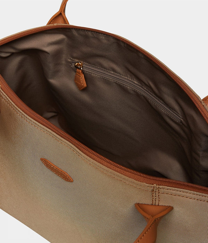 ASHOKA Paris Sac Journey Apple Skin et Nylon recyclé caramel