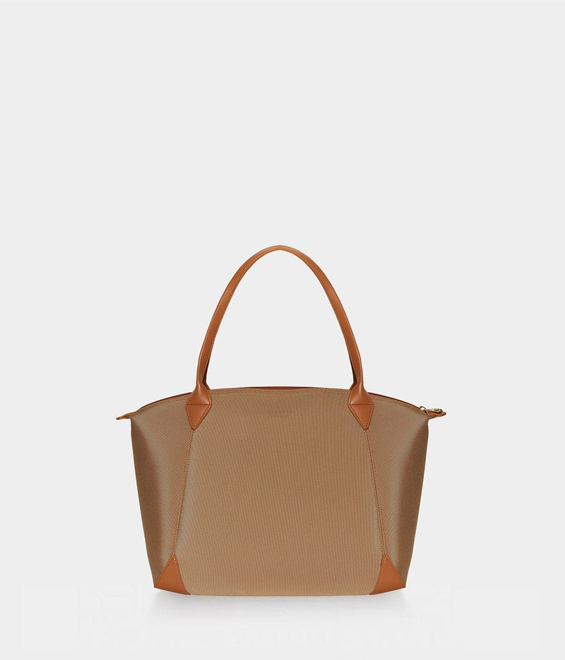 ASHOKA Paris Sac Journey Apple Skin et Nylon recyclé caramel