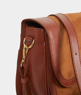 Immaculate Vegan - ASHOKA Paris Sac Marilyn Apple Skin & simili daim recyclé camel