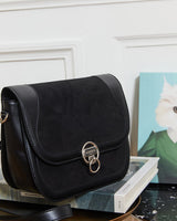 Immaculate Vegan - ASHOKA Paris Sac Marilyn Apple Skin & simili daim recyclé noir