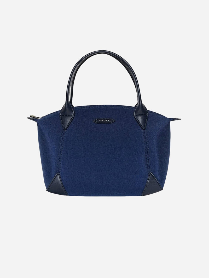 ASHOKA Paris Sac Pretty Apple Skin & Nylon recyclé bleu marine
