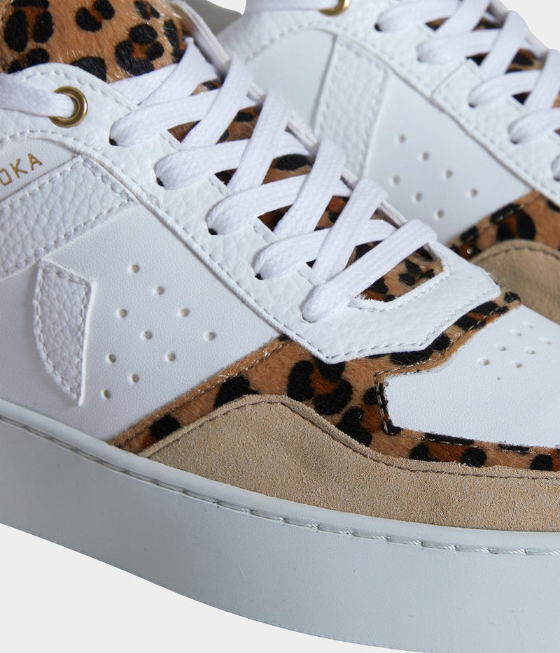 ASHOKA Paris Sneaker Matéo basse biosourcée & recyclée Léopard