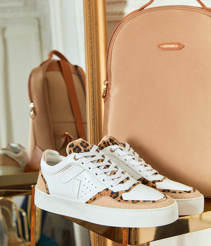 ASHOKA Paris Sneaker Matéo basse biosourcée & recyclée Léopard