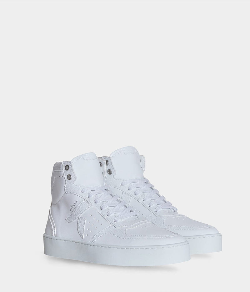 ASHOKA Paris Sneaker Matéo montante biosourcée & recyclée blanche
