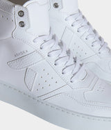 Immaculate Vegan - ASHOKA Paris Sneaker Matéo montante biosourcée & recyclée blanche
