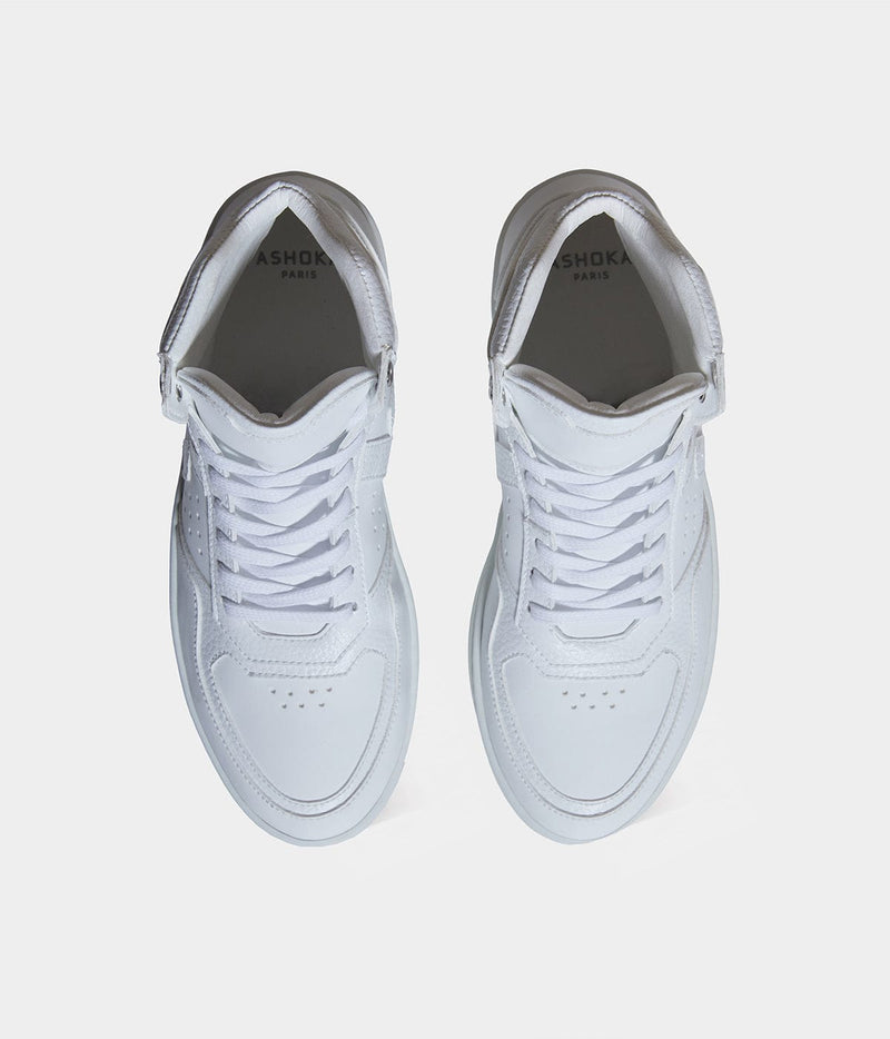 ASHOKA Paris Sneaker Matéo montante biosourcée & recyclée blanche