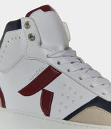 Immaculate Vegan - ASHOKA Paris Sneaker Matéo montante biosourcée & recyclée bordeaux-marine