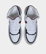 Immaculate Vegan - ASHOKA Paris Sneaker Matéo montante biosourcée & recyclée bordeaux-marine