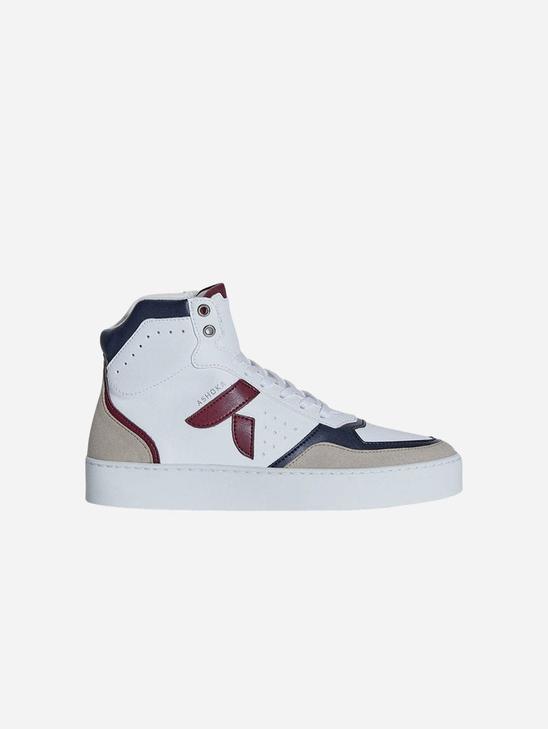 ASHOKA Paris Sneaker Matéo montante biosourcée & recyclée bordeaux-marine