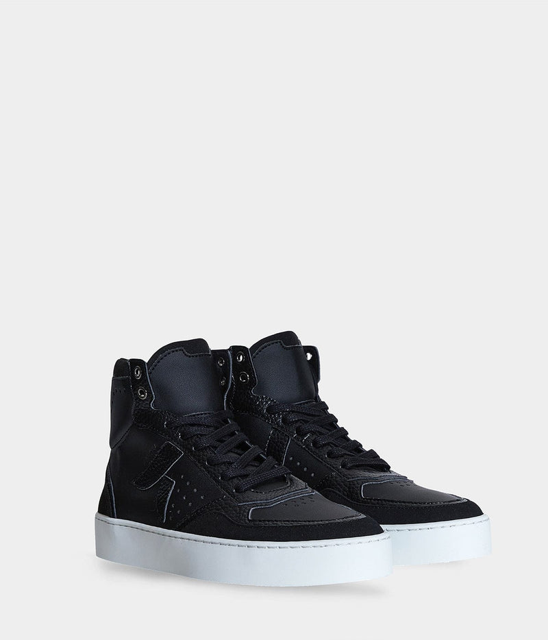 ASHOKA Paris Sneaker Matéo montante biosourcée & recyclée noire