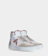 Immaculate Vegan - ASHOKA Paris Sneaker Matéo montante biosourcée & recyclée trio rose