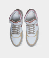 Immaculate Vegan - ASHOKA Paris Sneaker Matéo montante biosourcée & recyclée trio rose