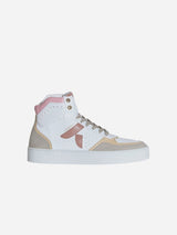 Immaculate Vegan - ASHOKA Paris Sneaker Matéo montante biosourcée & recyclée trio rose