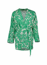Baukjen Montserrat Organic Cotton Floral Kimono | Green Florence Print