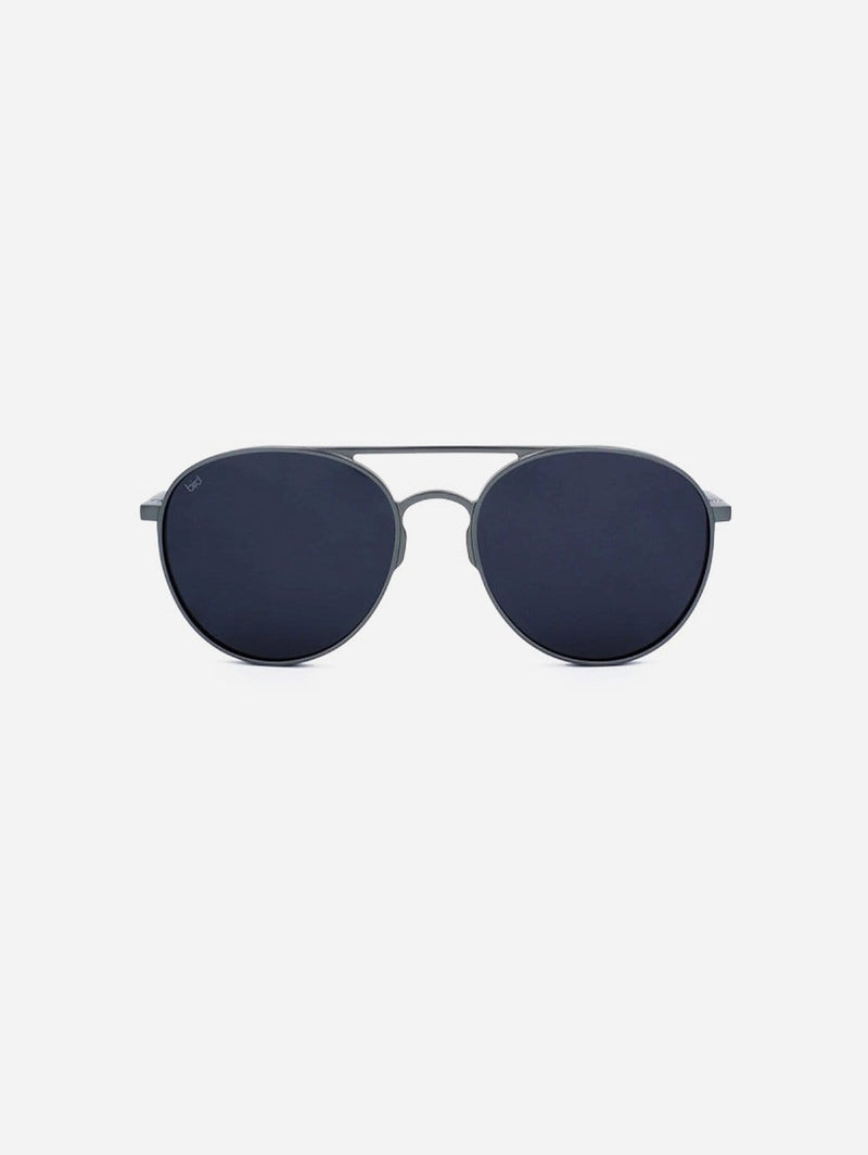 Bird Eyewear Apollo Repurposed Aluminium Large Aviator Sunglasses | Multiple Colours Graphite Grey