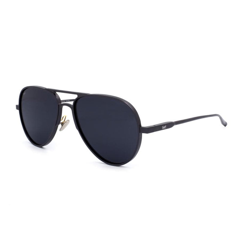 Bird Eyewear Apollo Repurposed Aluminium Small Aviator Sunglasses | Multiple Colours Graphite Grey