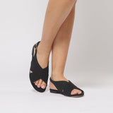 Immaculate Vegan - BLOOM Black Sandals