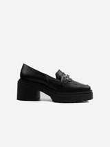 Bohema Squared Chunky Loafers Black vegan women's loafers shoes 41