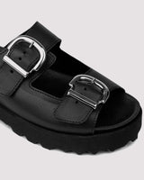 Bohema Buckle Slides Nopal made of cactus leather Desserto®