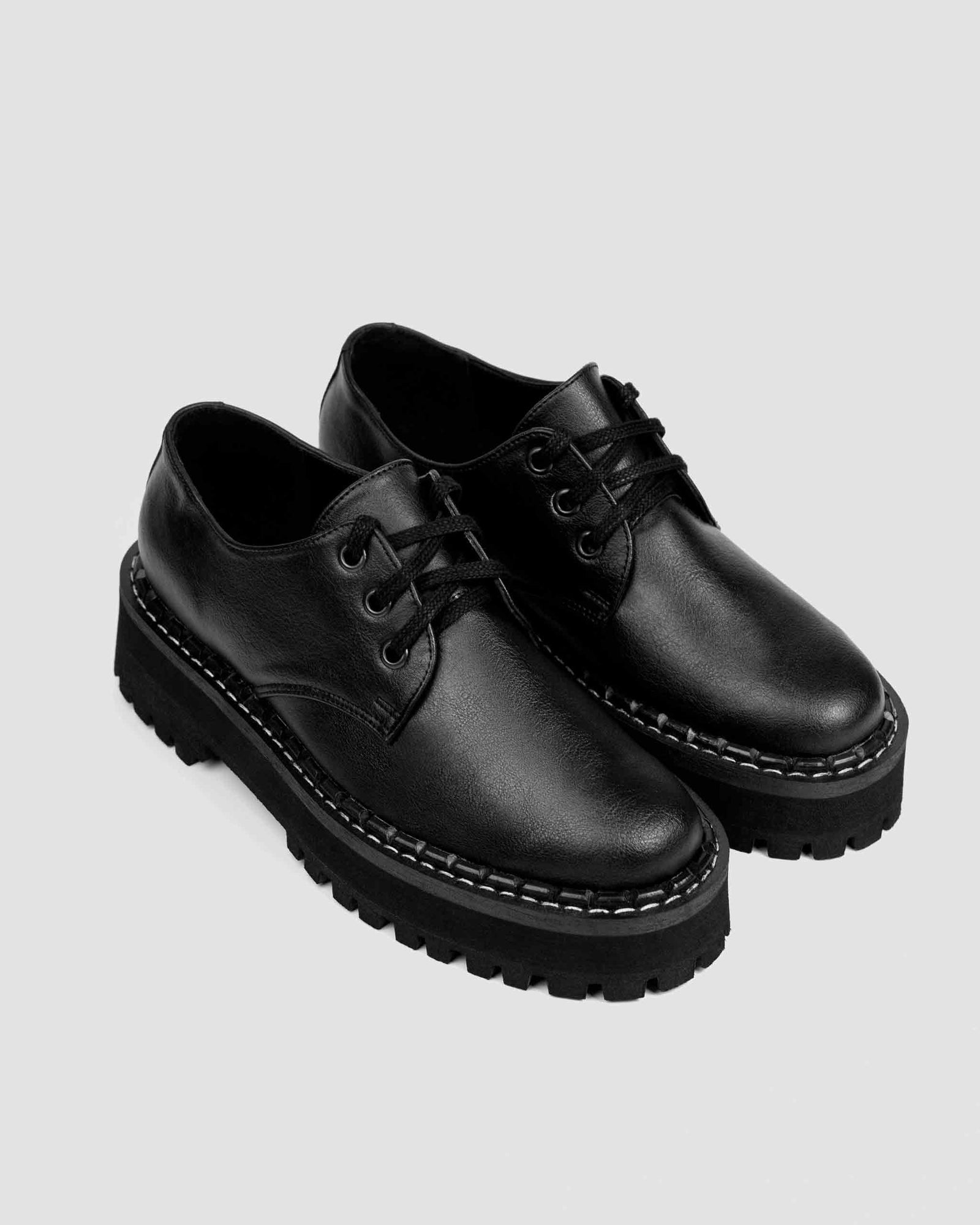 靴 GRAPE MICROFIBER LEATHER BLACK SHOES Product_ProductPropertyID_1070