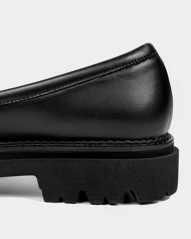 Bohema Chunky Loafers Black Grape Leather Loafers