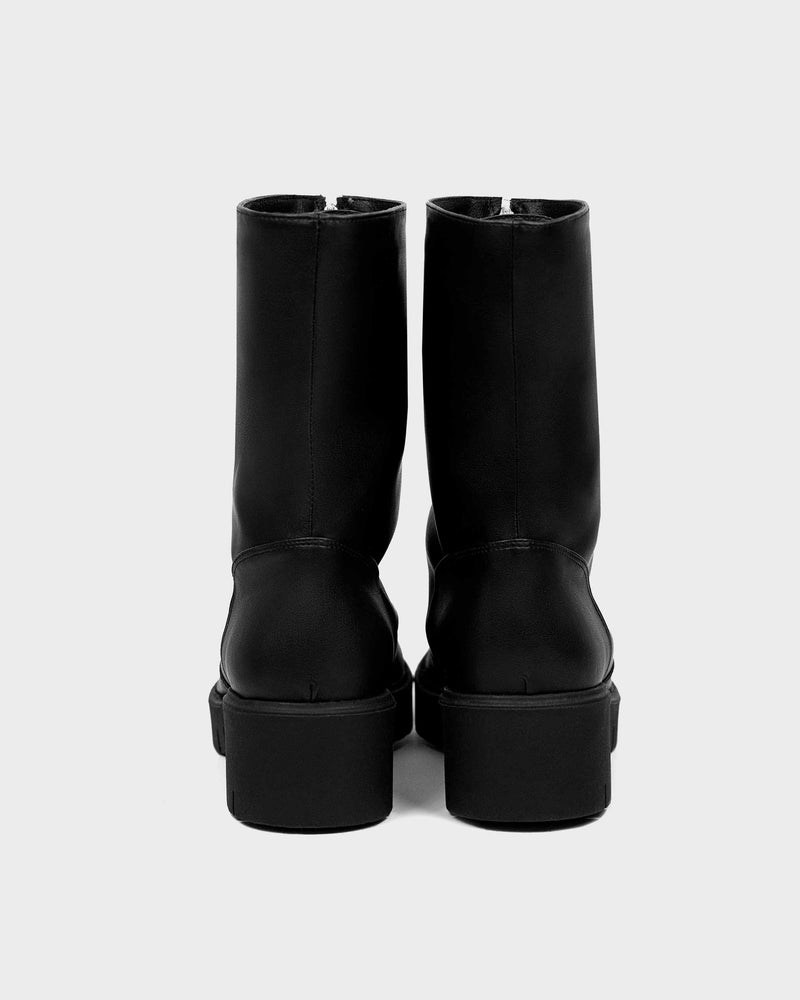 Bohema Cyber Boots Black cactus leather ankle boots