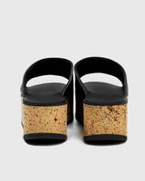 Bohema Geigi Flatforms grape leather sandals