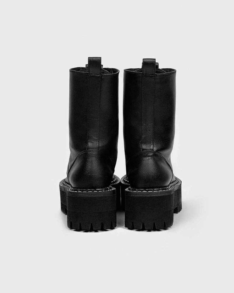 Bohema Worker Monster Black cactus leather boots