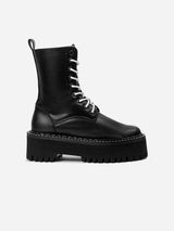 Immaculate Vegan - Bohema Worker Monster Desserto® Cactus Leather Vegan Boots | Black