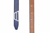 Canussa Adapt Reversible Vegan Leather Belt | Camel & Blue