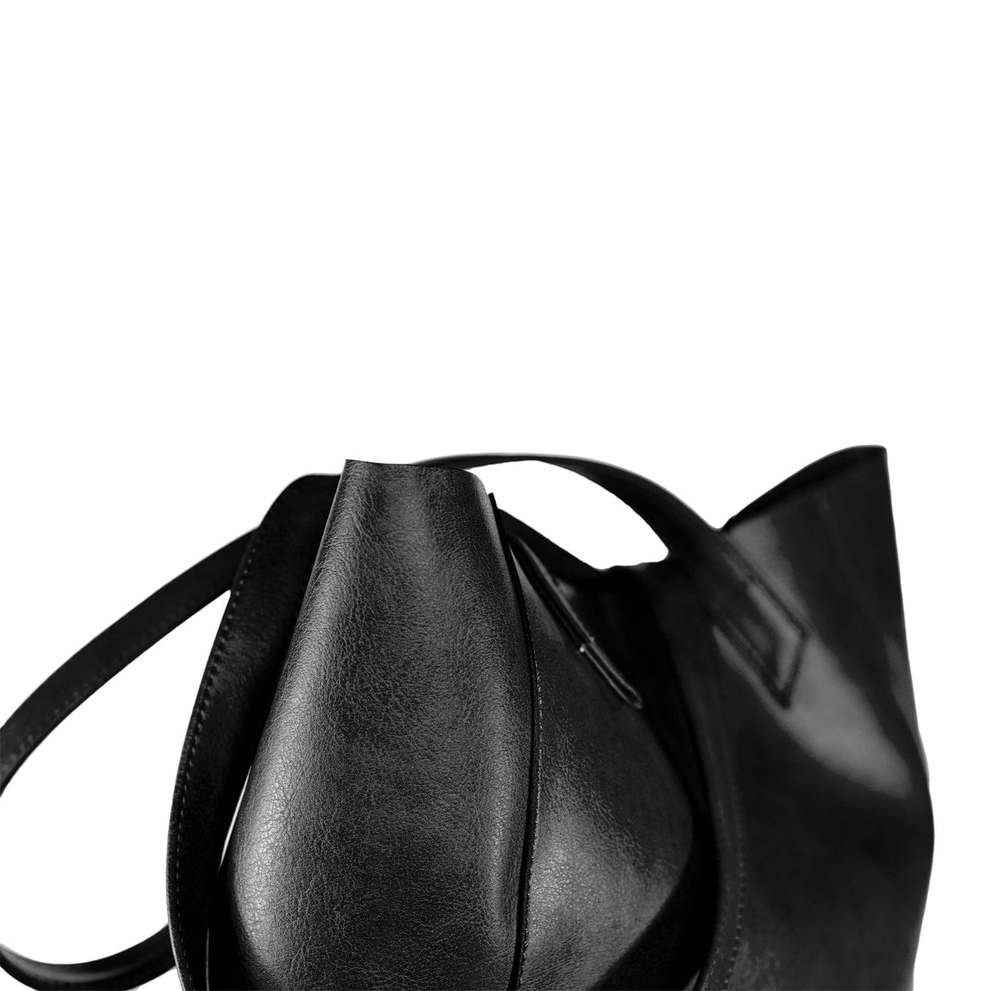Canussa - Lite Vegan Leather Everyday Tote Bag | Black