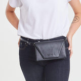 Canussa Hybrid Versatile Vegan Leather Crossbody Bag | Black