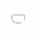 Canussa Minimal Vegan Leather Card Holder | Black & Yellow