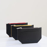 Canussa Minimal Vegan Leather Card Holder | Black & Yellow