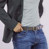 Canussa Reversible Vegan Leather Belt | Navy Blue & Brown