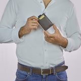 Immaculate Vegan - Canussa Slim Vegan Leather Wallet | Brown & Black