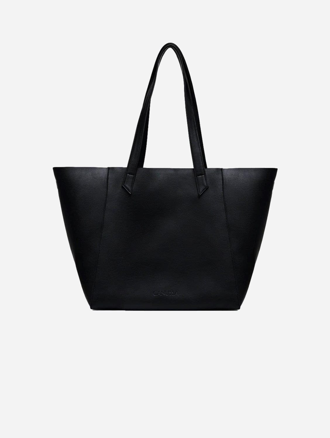 Totissimo Foldable Vegan Leather Tote Bag | Black – Immaculate Vegan