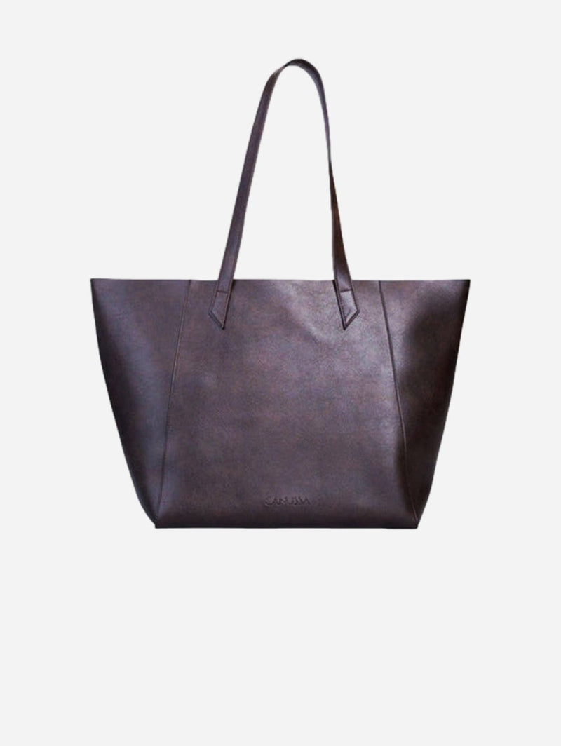 Canussa Totissimo Foldable Vegan Leather Tote Bag | Brown