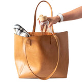 Immaculate Vegan - Canussa Totissimo Foldable Vegan Leather Tote Bag | Camel