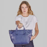 Immaculate Vegan - Canussa Trotto Blue -  Crossbody Vegan Bag