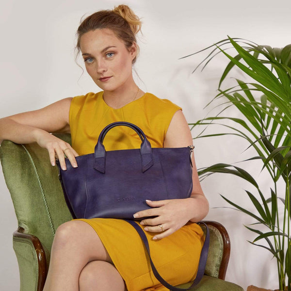 Canussa Trotto Blue -  Crossbody Vegan Bag