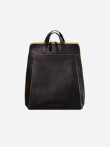 Immaculate Vegan - Canussa Urban Vegan Leather Backpack | Black & Yellow