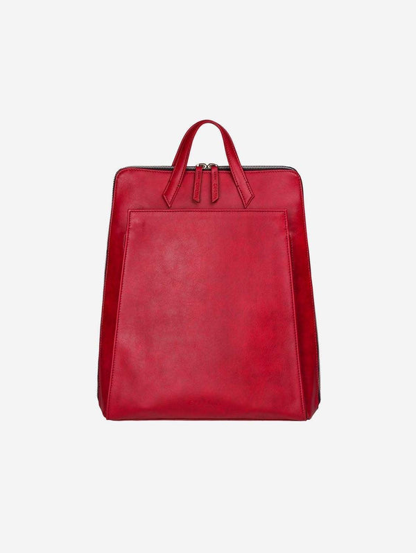 Canussa Urban Vegan Leather Backpack | Red