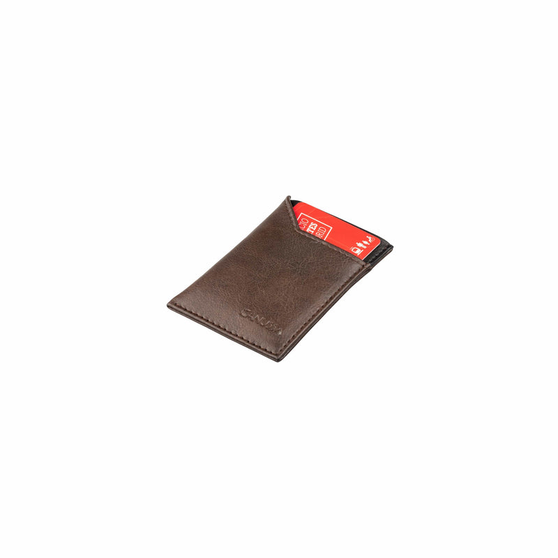 Canussa Wallet Vegan Card holder - Brown/Black