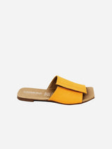 Immaculate Vegan - Carmona Collection Andrea Cactus Leather Vegan Sandals | Yellow