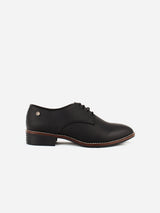 Immaculate Vegan - Carmona Collection Esther Vegan Cactus Leather Derby Shoe | Black