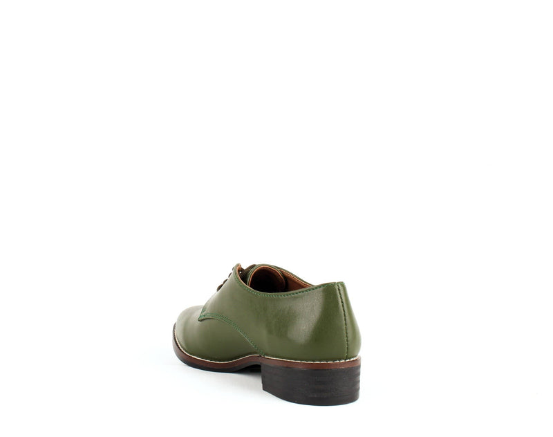 Carmona Collection Esther Vegan Cactus Leather Derby Shoe | Green